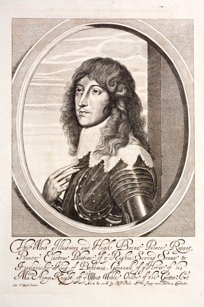 Prinz Rupert vom Rhein, deutscher Soldat, der auf der Seite der Royalisten im Englischen Bürgerkrieg kämpfte von English School