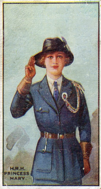 Prinzessin Mary, Präsidentin der Pfadfinderinnen, 1923 von English School