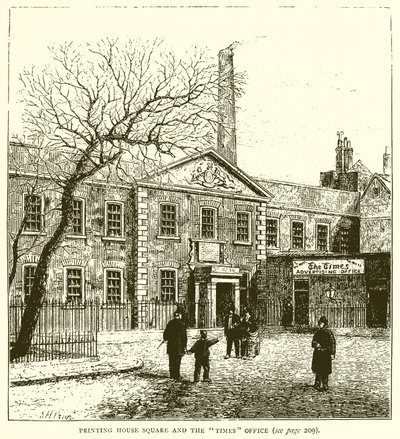 Printing House Square und das Times Office von English School