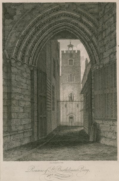 Priorat von St. Bartholomews, Smithfield von English School