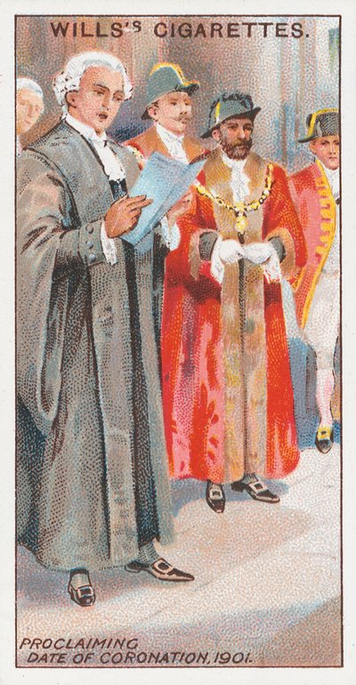 Bekanntgabe des Krönungstermins, 1901 von English School