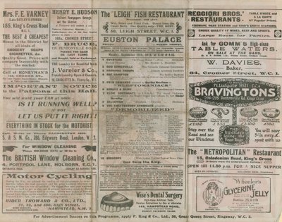 Programm für The Euston von English School