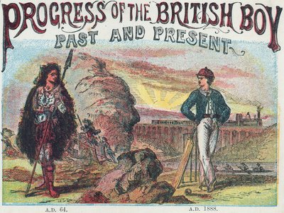 Fortschritt des britischen Jungen von English School