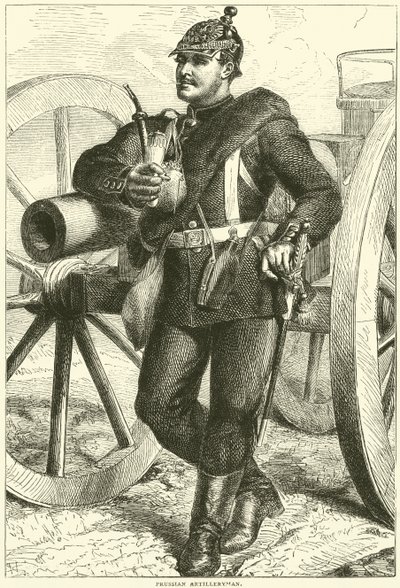 Preußischer Artillerist, Oktober 1870 von English School