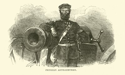 Preußischer Artillerist, September 1870 von English School