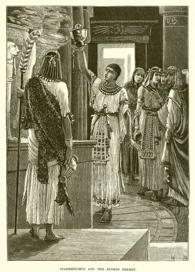 Psammetichus und der bronzene Helm von English School