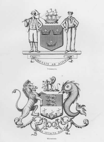 Wappen: Tynemouth; Waterford von English School