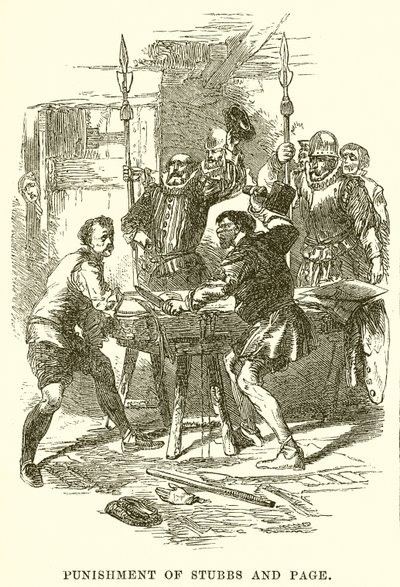 Bestrafung von Stubbs und Page von English School