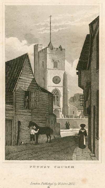 Putney-Kirche, London von English School