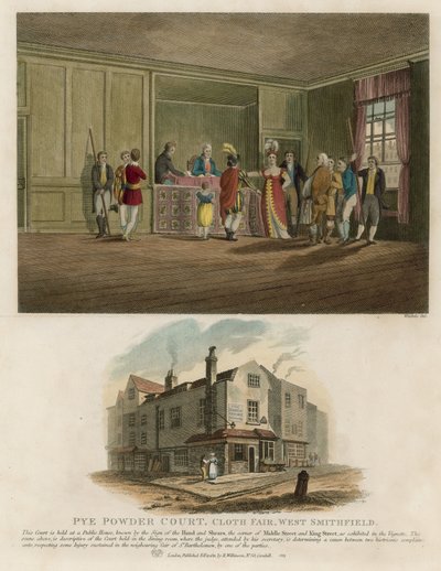 Pye Powder Court, Cloth Fair, West Smithfield von English School