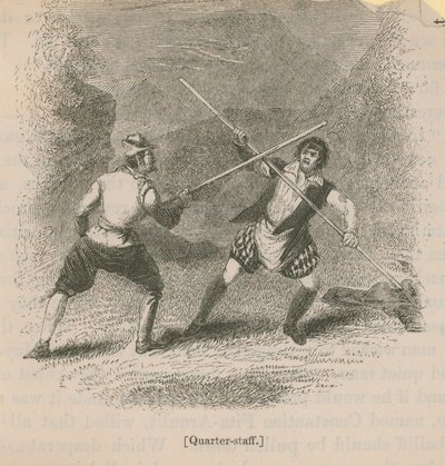Quarterstaff von English School