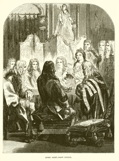 Privy Council von Königin Anne von English School