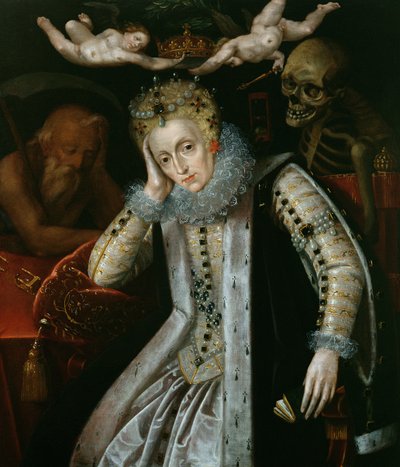 Königin Elizabeth I. (1538-1603) im Alter, ca. 1610 von English School