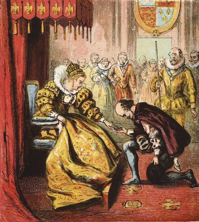 Königin Elisabeth I und Shakespeare von English School