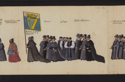 Begräbnisprozession von Königin Elisabeth I. von English School