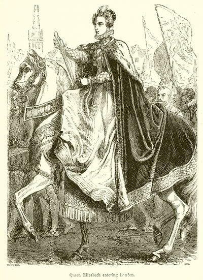 Königin Elisabeth zieht in London ein von English School