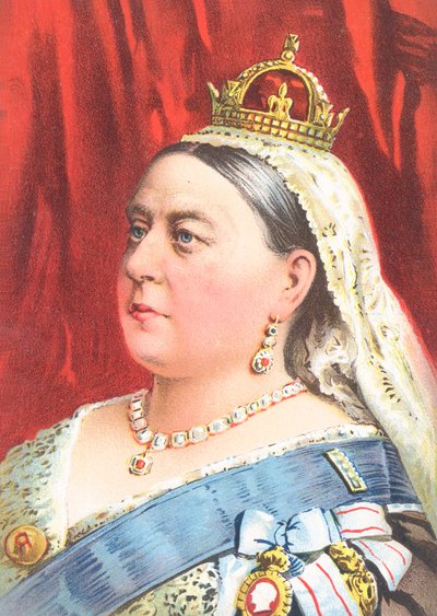 Königin Victoria - Grußkarte von English School