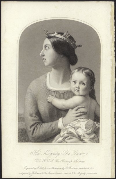 Königin Victoria und Prinzessin Helena von English School