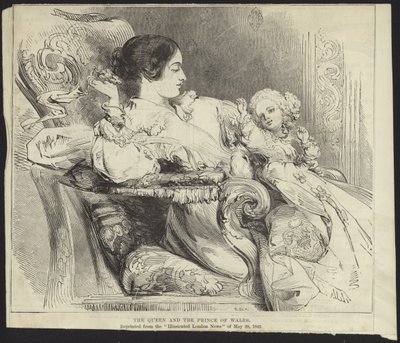 Königin Victoria und der Prinz von Wales von English School