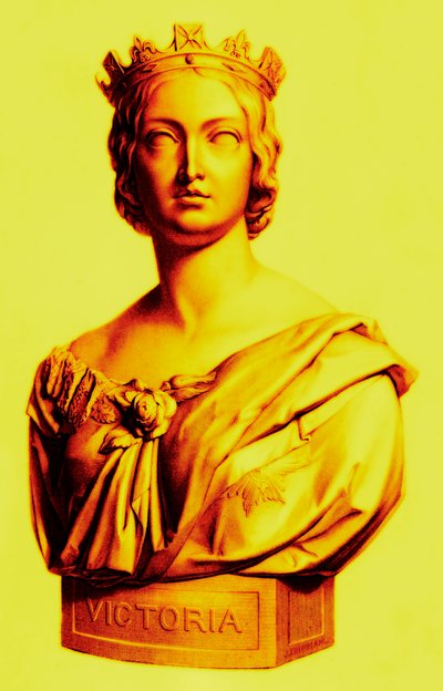 Königin Victoria, Illustration aus Die Königinnen von England oder das königliche Schönheitsbuch, veröffentlicht um 1875 von English School