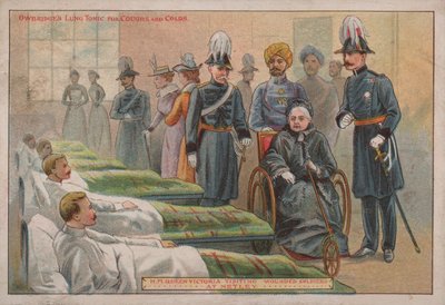 Königin Victoria besucht verwundete britische Soldaten im Netley Hospital, Hampshire, 1898 von English School