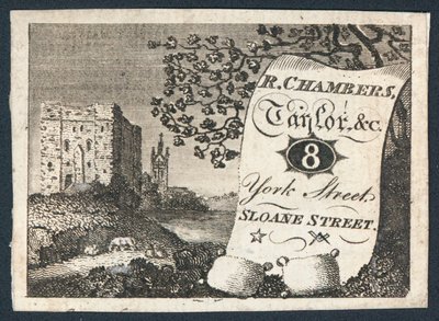 R Chambers, Schneider, Visitenkarte von English School