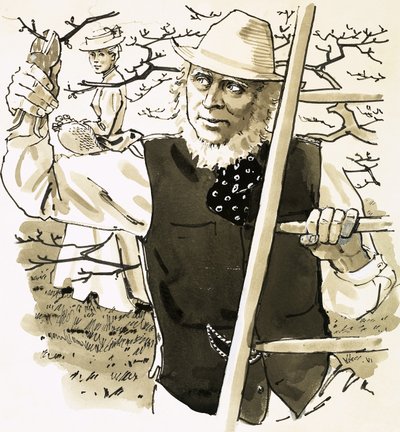 R. D. Blackmore, der Autor von Lorna Doone von English School