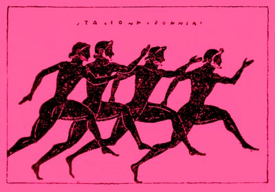 Rennen, Illustration aus Geschichte Griechenlands von Victor Duruy, 1890 von English School
