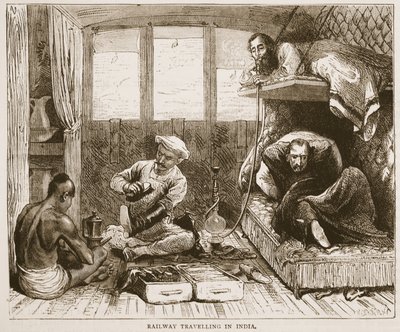 Eisenbahnreisen in Indien, Illustration aus Cassells Illustrierter Geschichte Englands von English School