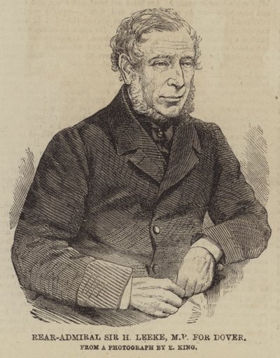 Konteradmiral Sir H Leeke, Abgeordneter für Dover von English School