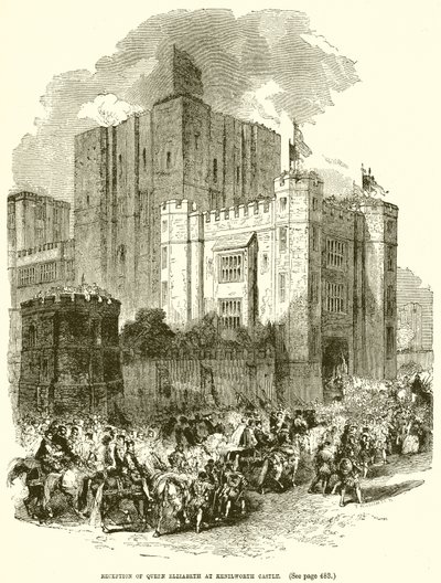 Empfang von Königin Elisabeth auf Schloss Kenilworth von English School