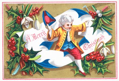 Regency Gentleman, Weihnachtskarte von English School