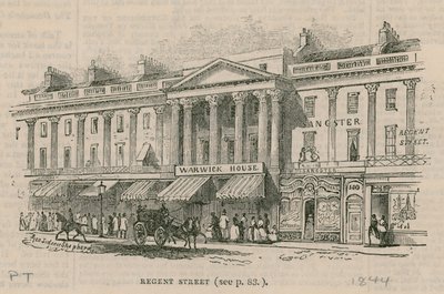 Regent Street, London, Westseite von English School