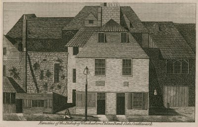 Überreste des Palastes des Bischofs von Winchester von English School
