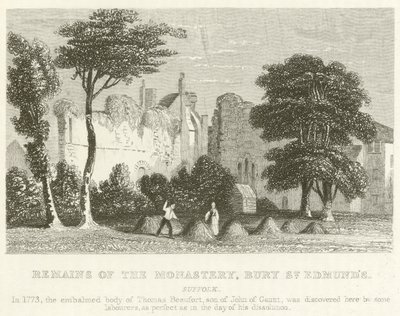 Überreste des Klosters, Bury St Edmund