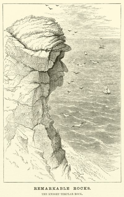 Bemerkenswerte Felsen, der Tempelritter-Felsen von English School