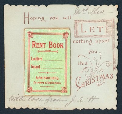 Mietbuch, Weihnachtskarte von English School