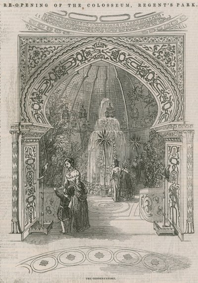 Wiedereröffnung des Kolosseums, Regents Park: Das Konservatorium von English School