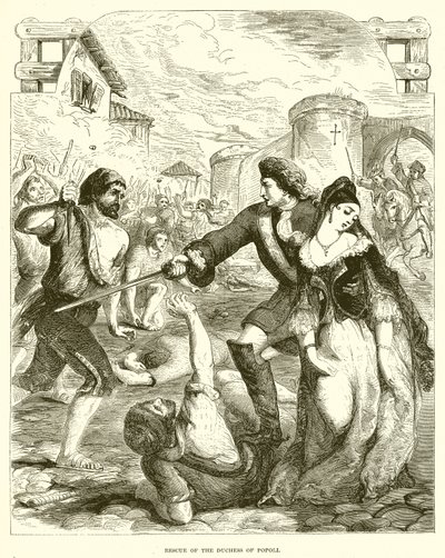 Rettung der Herzogin von Popoli von English School