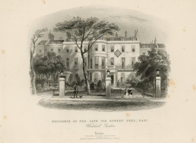Wohnsitz des verstorbenen Sir Robert Peel von English School