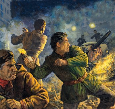 Widerstandskämpfer während der Invasion Ungarns von English School