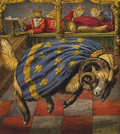 Reineke der Fuchs (Farblithografie) von English School