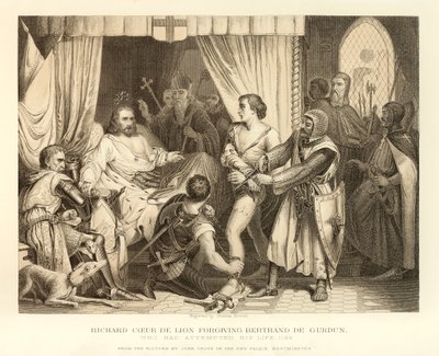 Richard Löwenherz vergibt Bertrand De Gurdun von English School