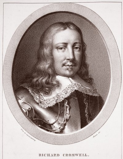Richard Cromwell, zugeschrieben Maurin, graviert von de Langlume von English School