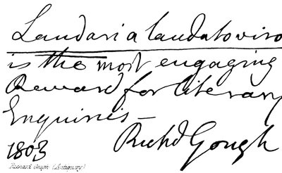 Richard Gough (Antiquar) von English School