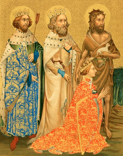 Richard II. und seine Schutzheiligen von English School