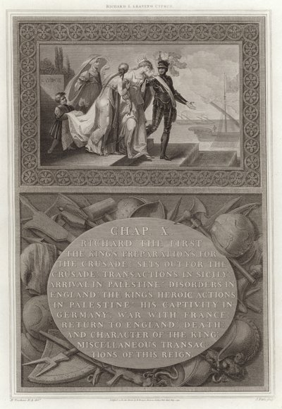 Richard I. verlässt Zypern von English School