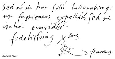 Richard Pace von English School