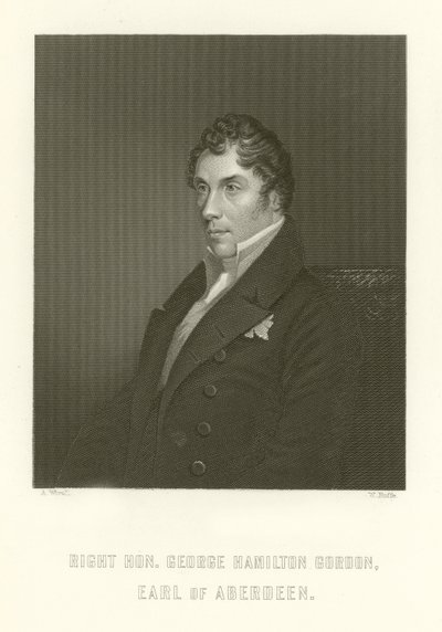 Rechter Ehrenwerter George Hamilton Gordon, Earl of Aberdeen von English School