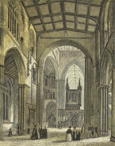 Ripon Kathedrale, Blick auf das Kirchenschiff von English School